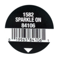 Sparkle on label.png